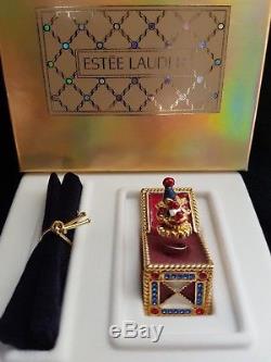 Estee Lauder White Linen Jack In The Box Compact For Solid Perfume New