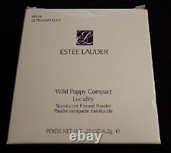 Estee Lauder Wild Poppy Compact Lucidity Translucent Powder NEW