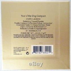 Estee Lauder Year Of The Dog Perfecting Pressed Powder Compact Transparent01 Nib