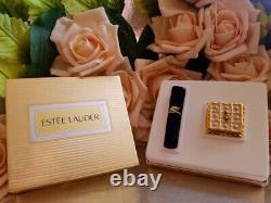 Estee Lauder white linen Solid Perfume CompactPETIT FOUR1998 WITH PARFUM