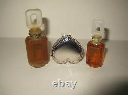 Estee Super Perfume & Heart Solid Perfume Compact Estee Lauder Vintage Lot