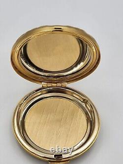 Genuine Vintage Estee Lauder Limited Edition Round Braided Mirror Compact
