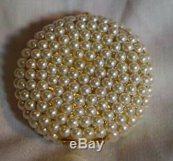 JG-094 Estee Lauder Wedding Day with Pearls Powder Compact used in Box Vintage