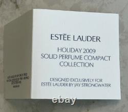 Jay Strongwater For Estée Lauder Solid White Linen Perfume Compact Jukebox
