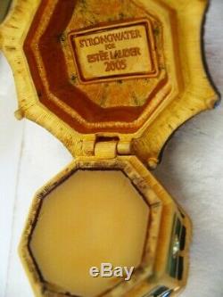 Jay Strongwater for Estee Lauder ENCHANTING PAGODA Solid Perfume Compact MIBB