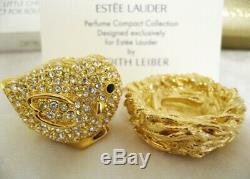 Judith Leiber for Estee Lauder LITTLE CHICK Solid Perfume Compact MIBB withCard