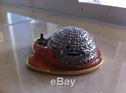 Merry Christmas Estee Lauder Perfume Compact Rare 2002 Frosted Igloo