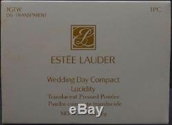 NEW Estee Lauder Wedding Day Compact Lucidity Pressed Powder Pearl Gold