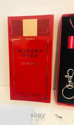 NIB-EXTREMELY RARE Estee Lauder MODERN MUSE Le Rouge POMANDER Perfume Necklace