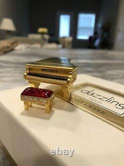 NIB FULL 1999 Estee Lauder DAZZLING GOLD GRAND PIANO Solid Perfume Compact