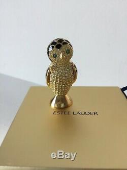NIB New Estee Lauder Solid Perfume Compact Beautiful WISE OWL 2016 Collectible