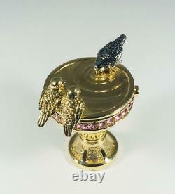 PROTOTYPE 2001 Estee Lauder PLEASURES BIRDBATH Solid Perfume Compact WithPOUCH