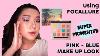 Pink Blue Make Up Easy Art Make Up For Beginners Using Focallure So Hot Eyeshadow Palette