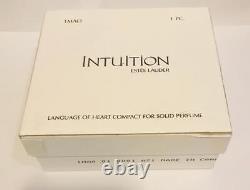RARENIB 2001 Estee Lauder INTUITION LANGUAGE OF HEART Solid Perfume Compact