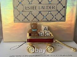 RARE 1999 Estee Lauder Solid Pleasures Perfume Compact TOY WAGON NEW IN BOX