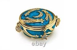 RARE Estee Lauder Jay Strongwater Solid Perfume Compact 2012 Celestial Charms