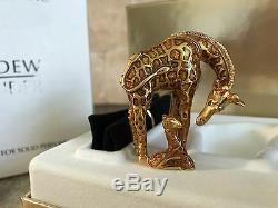 Rare Estee Lauder 2002 Gilded Giraffe Solid Perfume Compact Mib Youth Dew