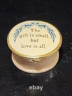 Rare Vintage THE GIFT IS SMALL Estee Lauder YOUTH DEW Solid Perfume Compact Box