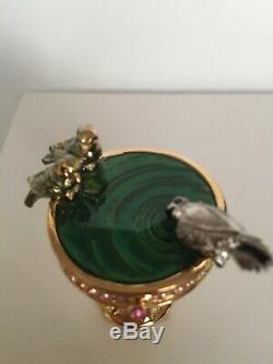 Retired Estee Lauder Birdbath Solid Perfume Compact, Collectible, 2001