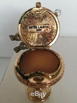 Retired Estee Lauder Birdbath Solid Perfume Compact, Collectible, 2001