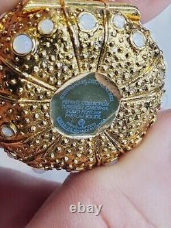 Sea Urchin Estee Lauder Compact Trinket Collectible Soild Perfume 2007 RARE