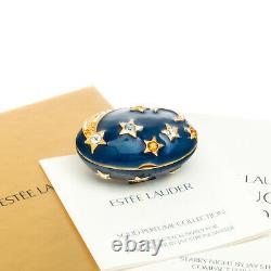 Starry Night Estee Lauder Solid Perfume Compact Jay Strongwater MIB