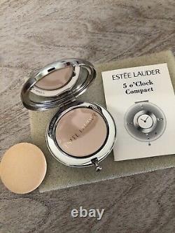 Unused Estee Lauder 5 O'Clock Compact Crystals & Timepiece Lucidity Powder