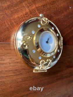 VTG 2001 ESTEE LAUDERCrystal Compact Pocket Watch PERFECT TIMING