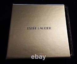 VTG Estee Lauder Powder Golden Compact Lucidity Peace Sign NEW