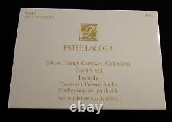 VTG Estee Lauder Shore Things Coral Shell Lucidity Powder Compact NEW