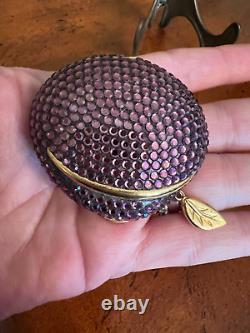 Vintage 1998 Estee Lauder Swarovski Sugarplum Lucidity Pressed Powder Compact