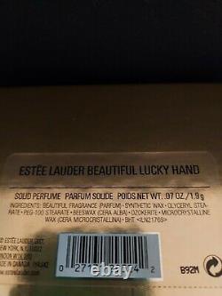 Vintage Estee Lauder Beautiful Lucky Hand Perfume Compact