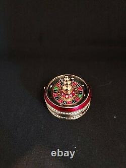 Vintage Estee Lauder Beautiful Roulette Wheel Perfume Compact