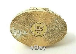 Vintage Estee Lauder Cinnabar Imperial Dog Solid Perfume Compact. 13 oz Rare