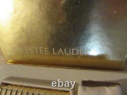 Vintage Estee Lauder Compact Pressed Powder Golden Envelope withOriginal box & Bag
