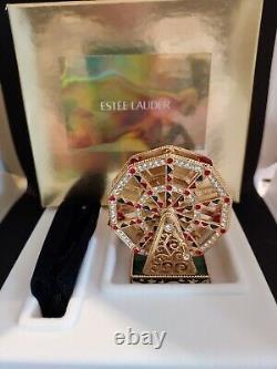 Vintage Estee Lauder Ferris Wheel Pleasures Perfume Compact