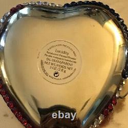 Vintage Estee Lauder Heart Flag Compact Lucidity Powder Transparent 1oz 2.8g