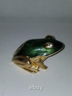 Vintage Estee Lauder Limited Edition Frog Trinket Box