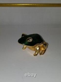 Vintage Estee Lauder Limited Edition Frog Trinket Box