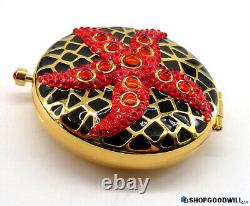 Vintage Estee Lauder Limited Edition Monica Rich Jeweled Starfish Powder Compact