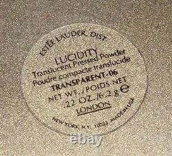 Vintage Estee Lauder Lucidity Translucent Pressed Powder in Gold Tone Compact