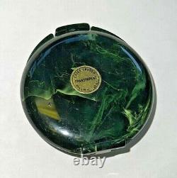Vintage Estee Lauder Pressed Powder Compact Pressed Green 1963 No Box