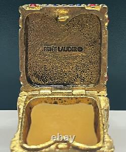 Vintage Estee Lauder Solid Perfume Compact Jack in the Box 1999 White Linen