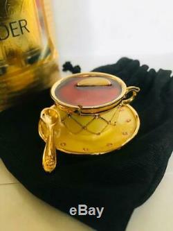 1998 Estée Lauder Tea Cup Parfum Solide Compact Original Box