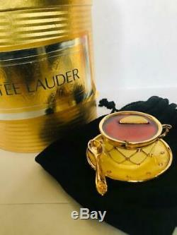 1998 Estée Lauder Tea Cup Parfum Solide Compact Original Box
