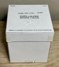 1998 Estee Lauder White Linen Magic Lantern Compact de parfum solide NIB Full