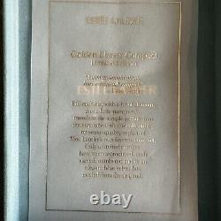 1999 ESTEE LAUDER Poudrier Compact Rond Édition Limitée Classique en Or Non Utilisé