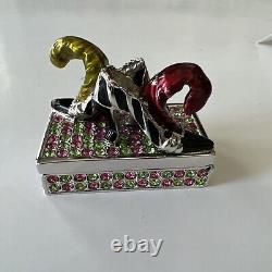 2000 Estee Lauder Chaussures de fête, beau compact de parfum solide (vide)