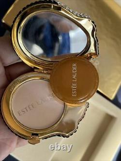 2000 Estee Lauder Crystal Brilliant Kitty Lucidity Powder Compact Withbox New Flaw