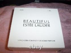 2001 ESTEE LAUDER Swarovski Compacte de Parfum Solide Longhorn Steer